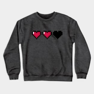 Video Game Hearts – Mostly Full Health Crewneck Sweatshirt